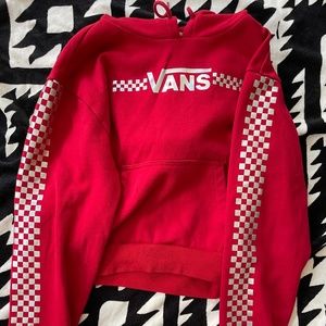 Vans Shine It Chili Red Cropped Hoodie